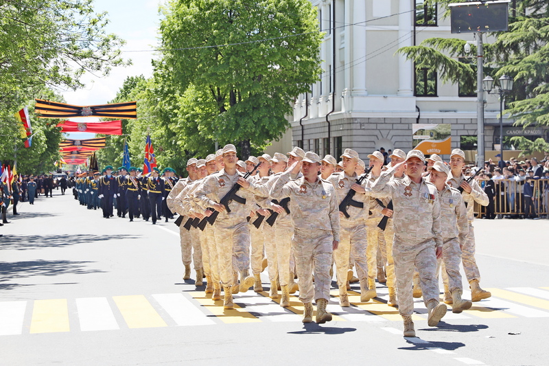 5R3A4040. Военный парад в ознаменование 78-й годовщины Победы в Великой Отечественной войне