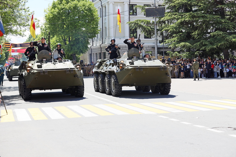 5R3A4100. Военный парад в ознаменование 78-й годовщины Победы в Великой Отечественной войне